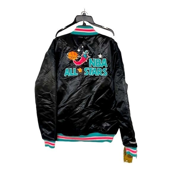 Mitchell & Ness Other - 1996 NBA All Star San Antonio Mitchell & Ness Black Satin Mens Jacket